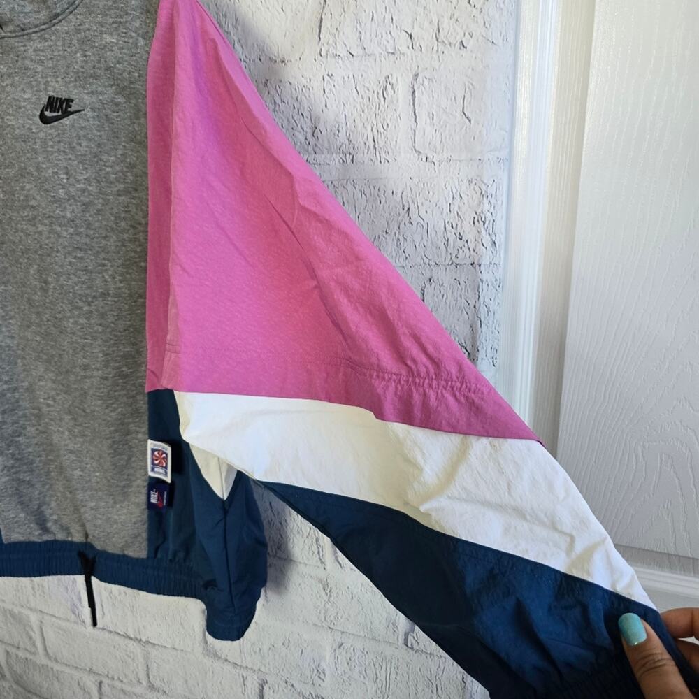 Vintage Style Retro 90s Nike Colorblock Icon Clash Hoodie SZ XS - Picture 6 of 15